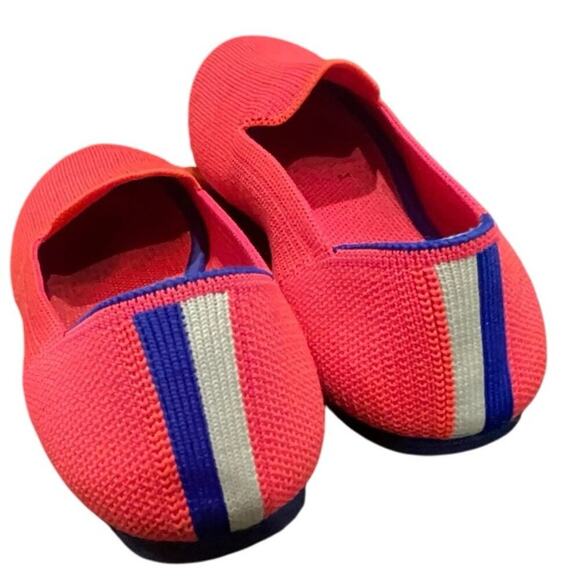 ROTHY’S LOAFERS FLAMINGO PINK BLUE SZ 3 GIRLS CONFORT PREPPY KAWAII - Picture 4 of 16